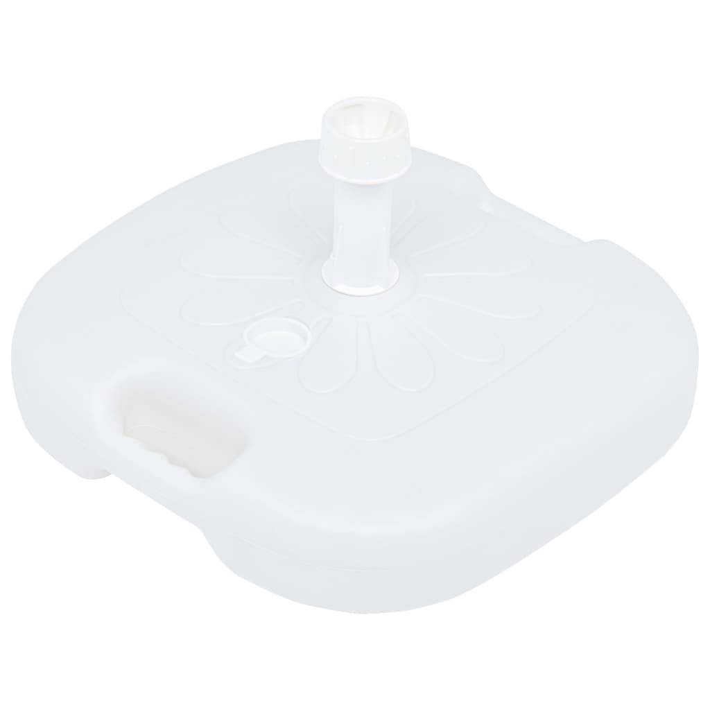 Socle de parasol - accessoire parasol rempli de sable/d'eau 16 L Blanc Plastique - MEUBLE PRO - Image 4