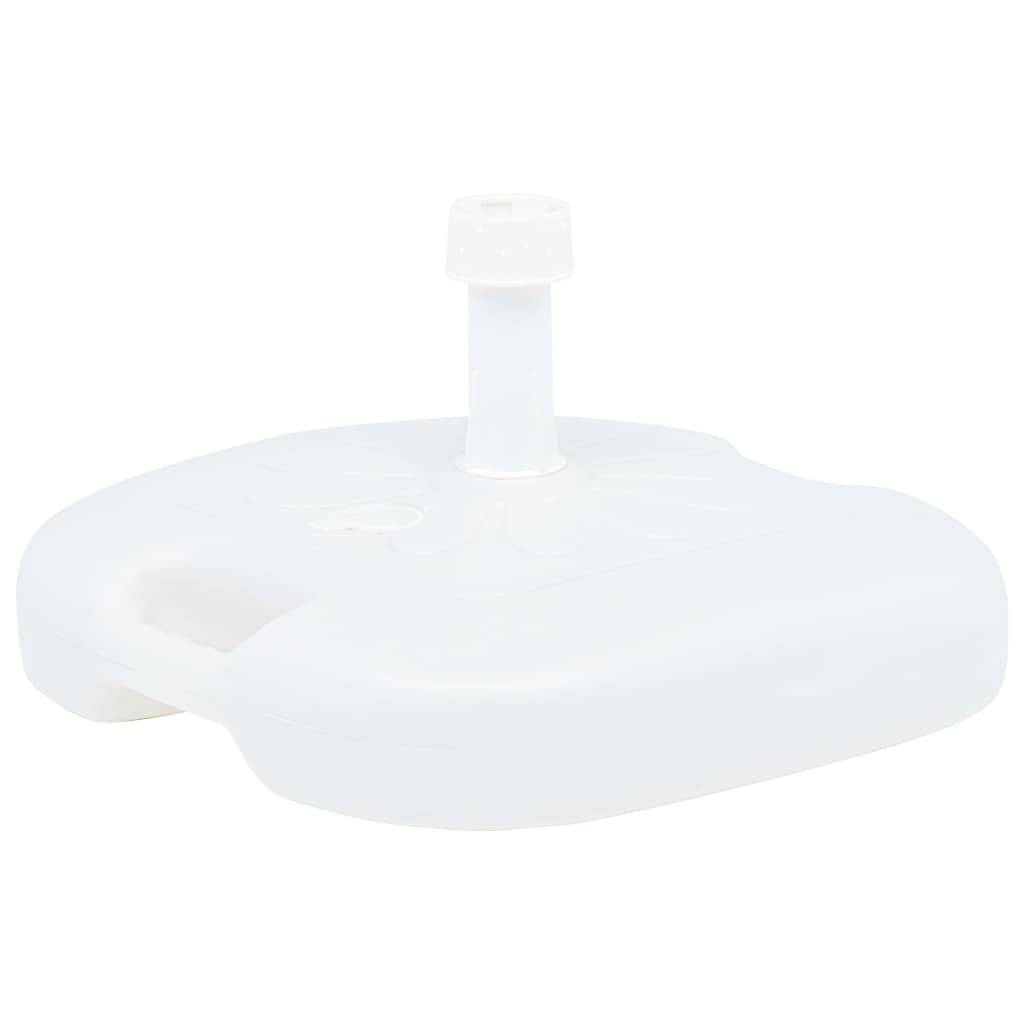 Socle de parasol - accessoire parasol rempli de sable/d'eau 16 L Blanc Plastique - MEUBLE PRO - Image 2