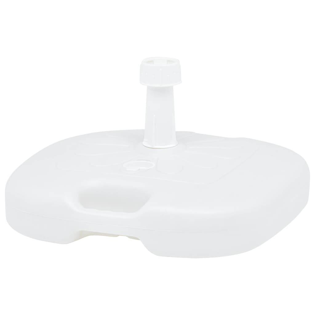 Socle de parasol - accessoire parasol rempli de sable/d'eau 16 L Blanc Plastique - MEUBLE PRO - Image 3