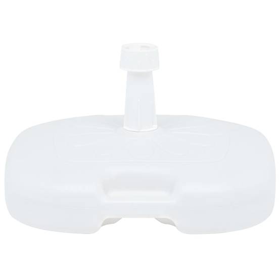 Socle de parasol - accessoire parasol rempli de sable/d'eau 16 L Blanc Plastique - MEUBLE PRO - Image 1