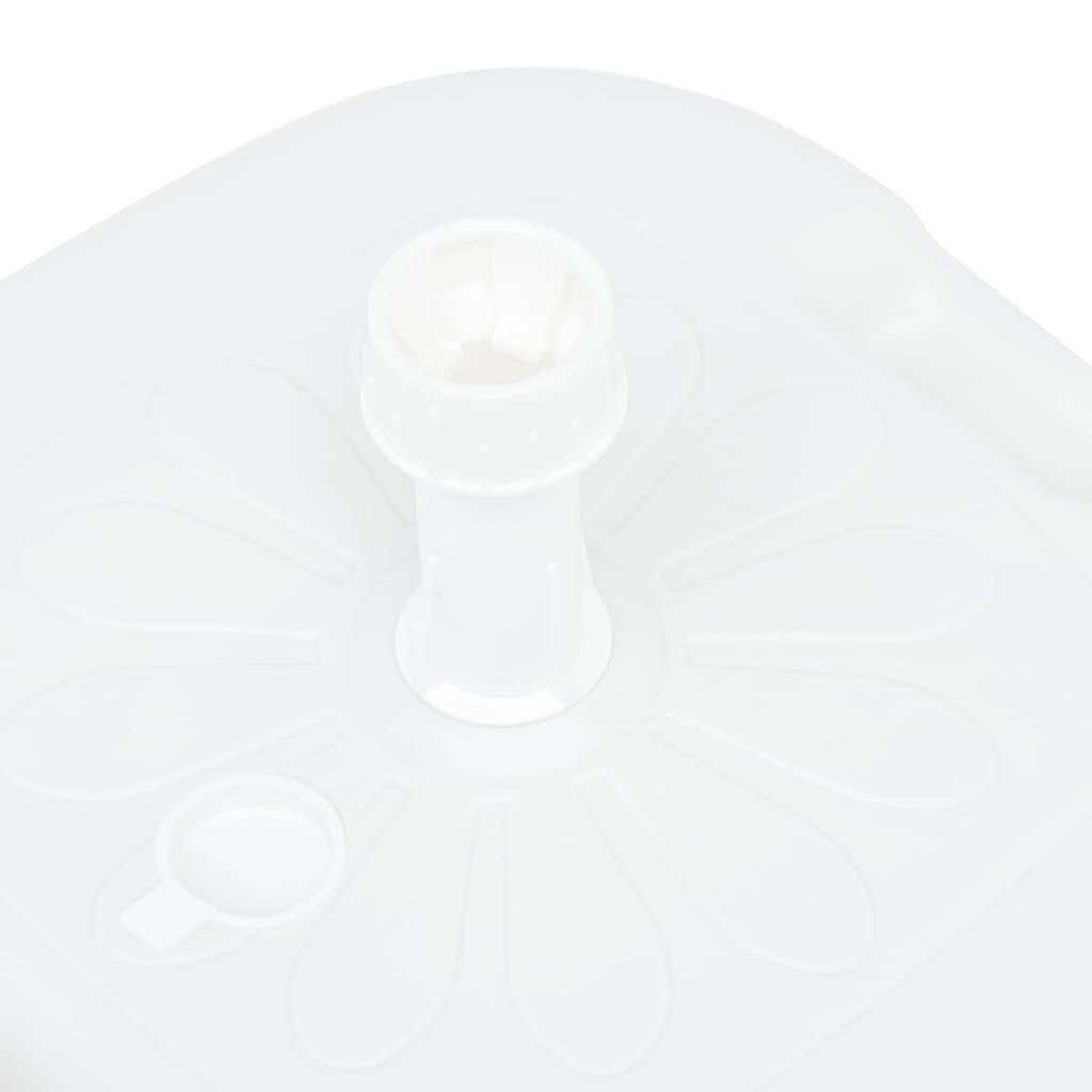 Socle de parasol - accessoire parasol rempli de sable/d'eau 16 L Blanc Plastique - MEUBLE PRO - Image 5