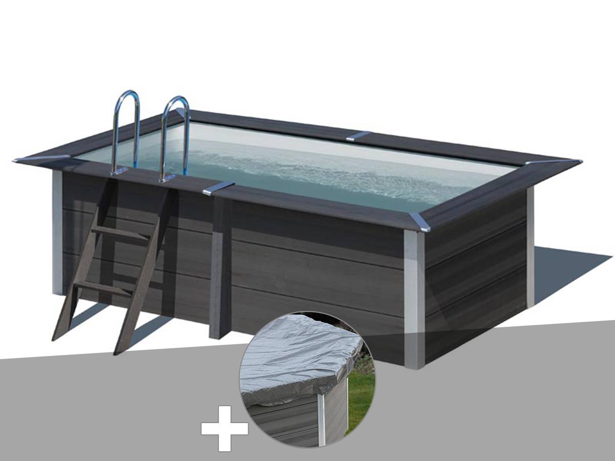 Gré - Kit piscine composite Gré Avant-Garde carrée 3,15 x 1,75 x 0,96 m + Bâche hiver - Image 2