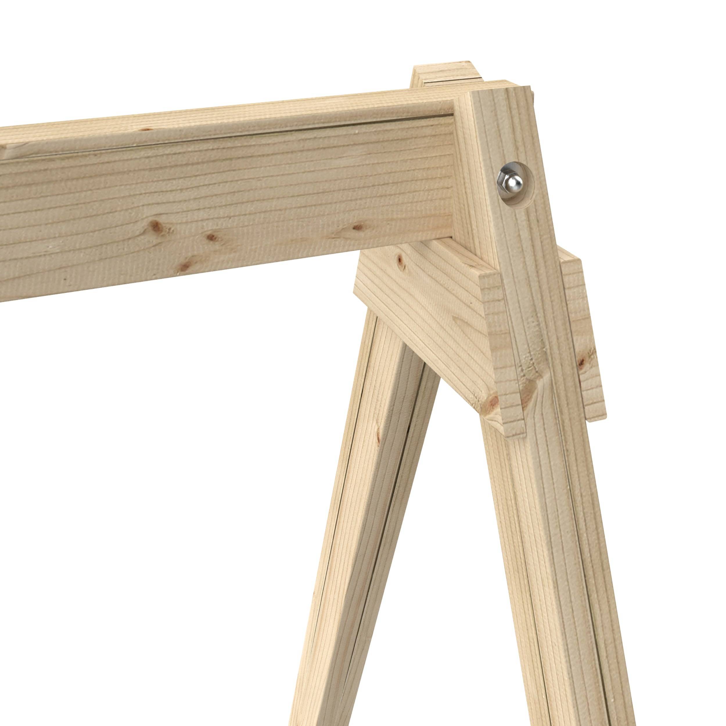 Aire de jeux PLAQUEMINIER avec toit - plateforme - échelle - mur d'escalade - 2 balançoires - toboggan h240 cm - Image 9