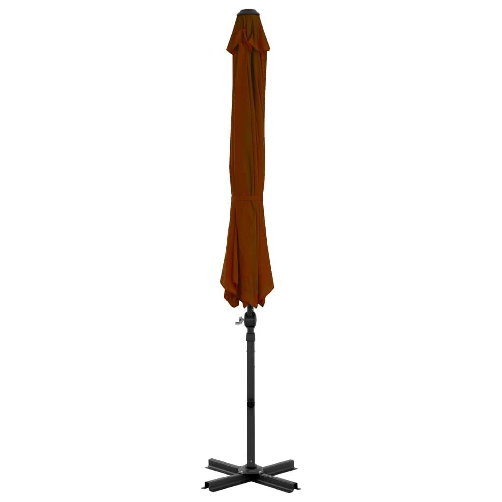 Helloshop26 - Parasol déporté avec mât en aluminium 300 cm orange - Image 4