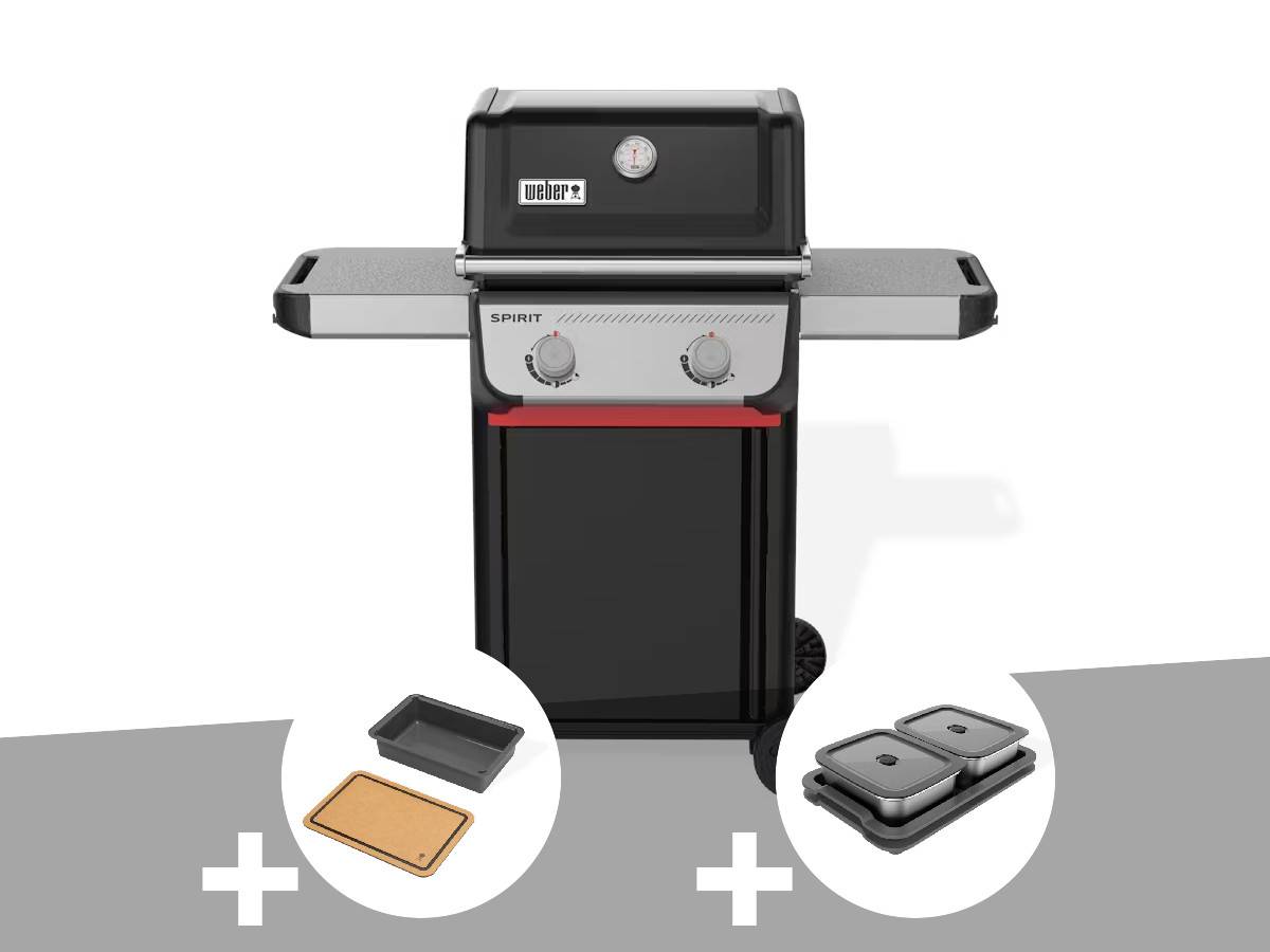 Weber - Barbecue à gaz Spirit E-210 + Bac et planche à découper Weber Works + Kit de préparation et de service - Weber - Image 1