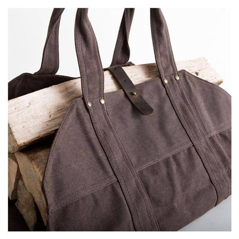 Sac à bûches Alaskan Lumberjack marron - Image 3