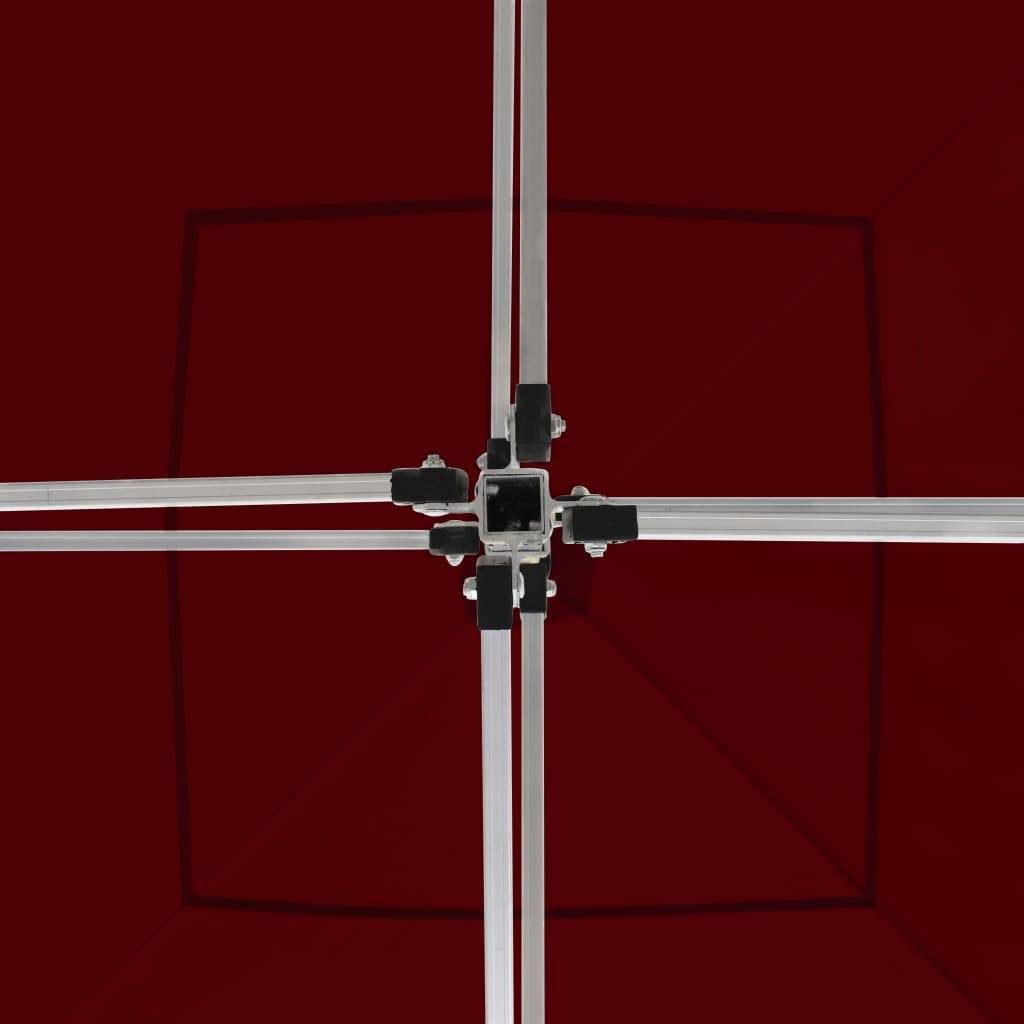 Vidaxl - Tente de réception pliable avec parois Aluminium 3x3 m Bordeaux vidaXL 45489 - Image 5