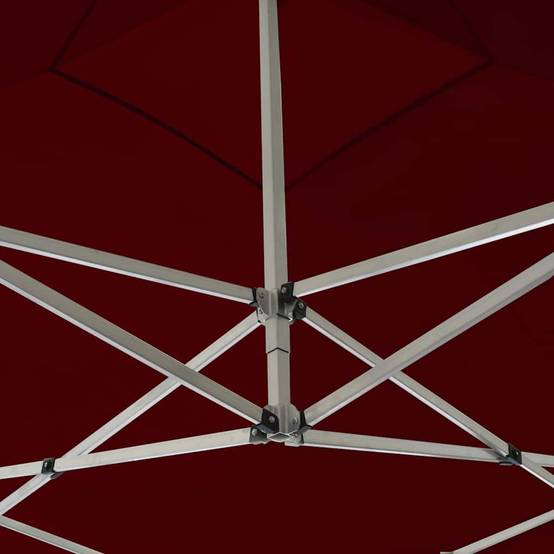Vidaxl - Tente de réception pliable avec parois Aluminium 3x3 m Bordeaux vidaXL 45489 - Image 6