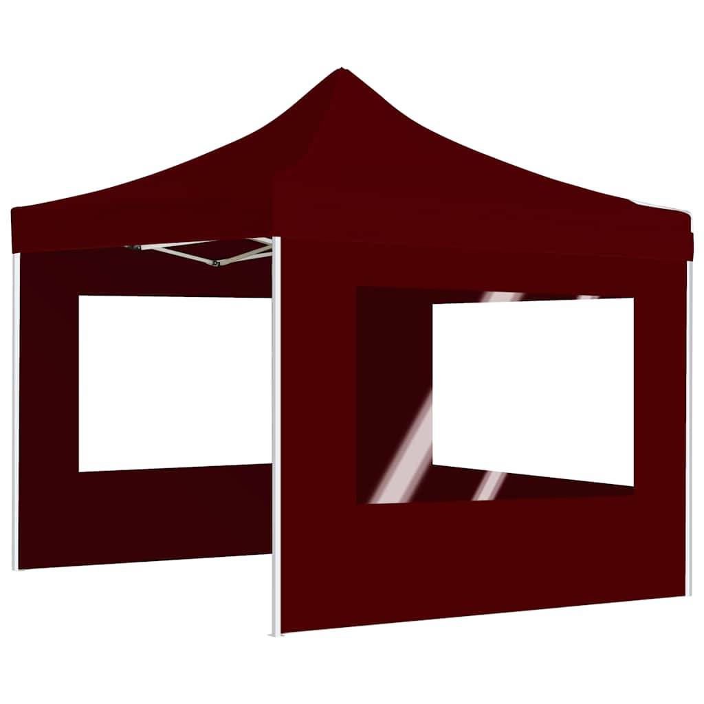 Vidaxl - Tente de réception pliable avec parois Aluminium 3x3 m Bordeaux vidaXL 45489 - Image 8