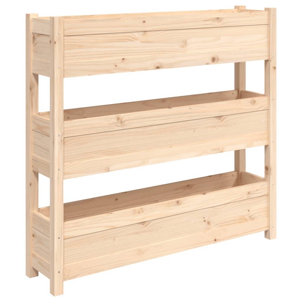Vidaxl - Jardinière 112x25x104,5 cm Bois massif de pin vidaXL 823920 - Image 2