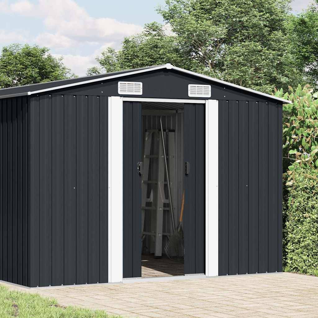 Vidaxl - Abri de jardin 257x489x181 cm Métal Anthracite vidaXL 143350 - Image 2