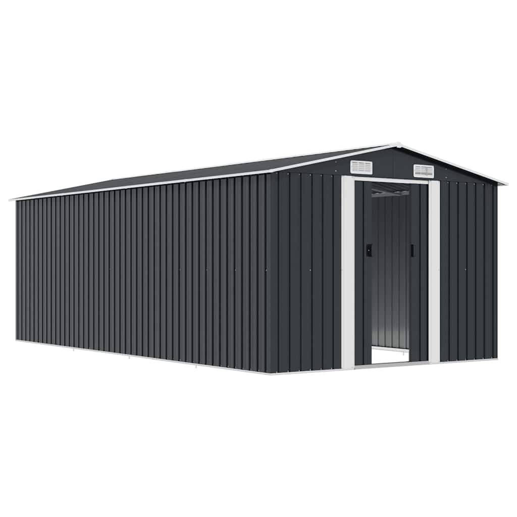 Vidaxl - Abri de jardin 257x489x181 cm Métal Anthracite vidaXL 143350 - Image 5