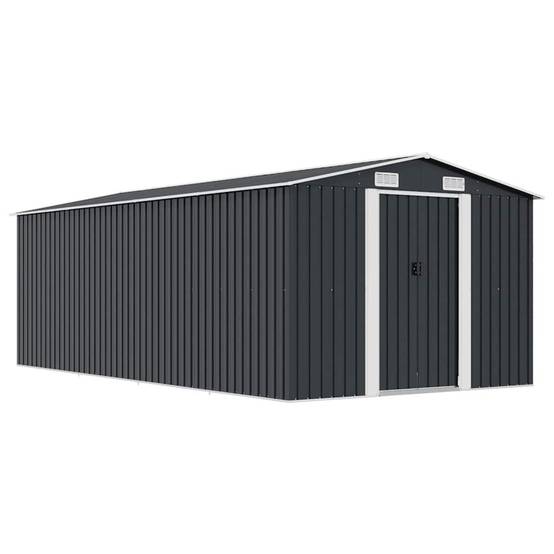 Vidaxl - Abri de jardin 257x489x181 cm Métal Anthracite vidaXL 143350 - Image 1