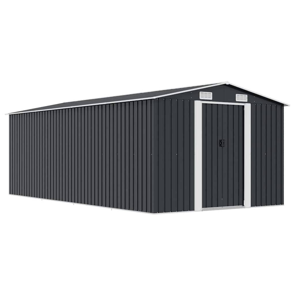Vidaxl - Abri de jardin 257x489x181 cm Métal Anthracite vidaXL 143350 - Image 1