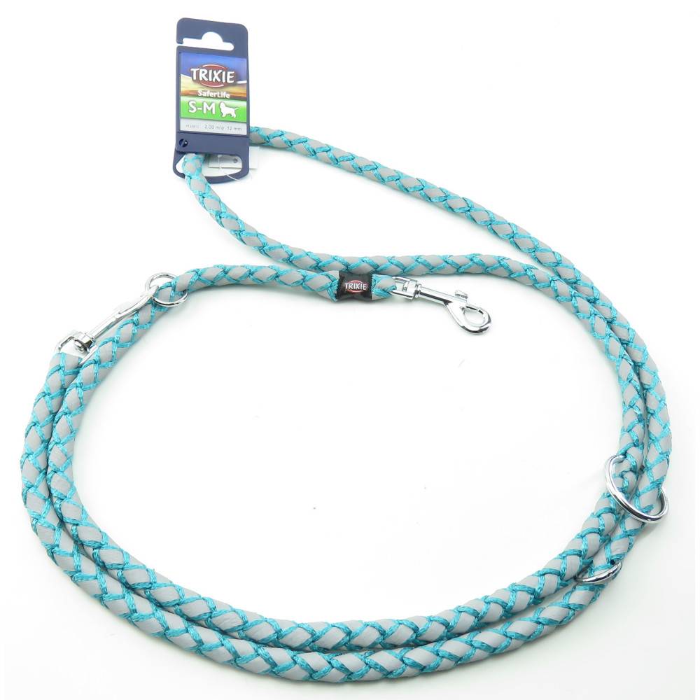 Trixie - Trixie - Laisse Cavo Reflect ø12mm x  2 mètres  S-M. réglable océan pour chien - Image 2