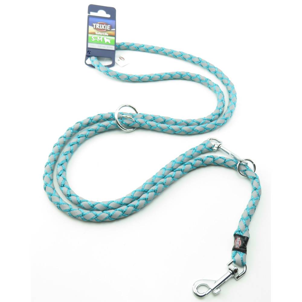 Trixie - Trixie - Laisse Cavo Reflect ø12mm x  2 mètres  S-M. réglable océan pour chien - Image 1