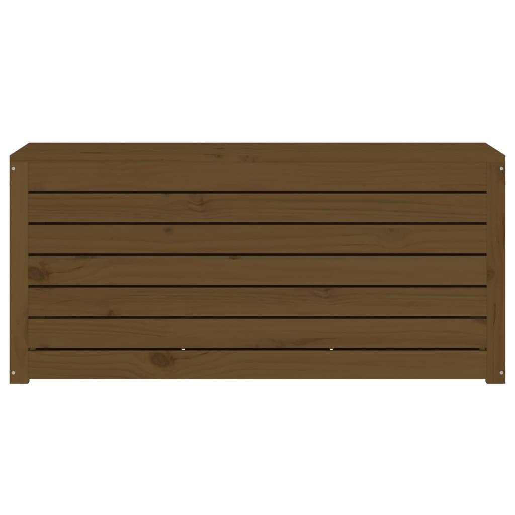 Helloshop26 - Boîte coffre de jardin 101 x 50,5 x 46,5 cm bois massif de pin marron miel - Image 3