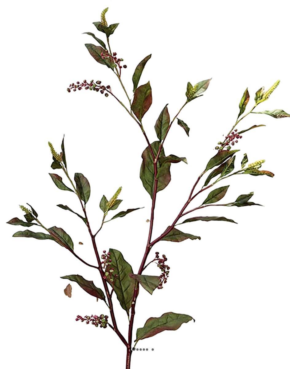 Artificielles - Branche de phytolacca artificiel H 150 cm - Image 1