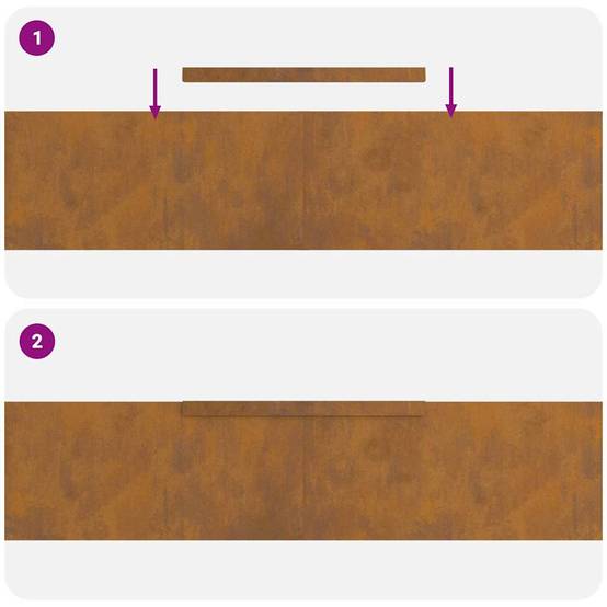 Bordure de jardin - Limite de jardin - Parterre Couleur évoluée 450 x 20 cm g312 - Image 9