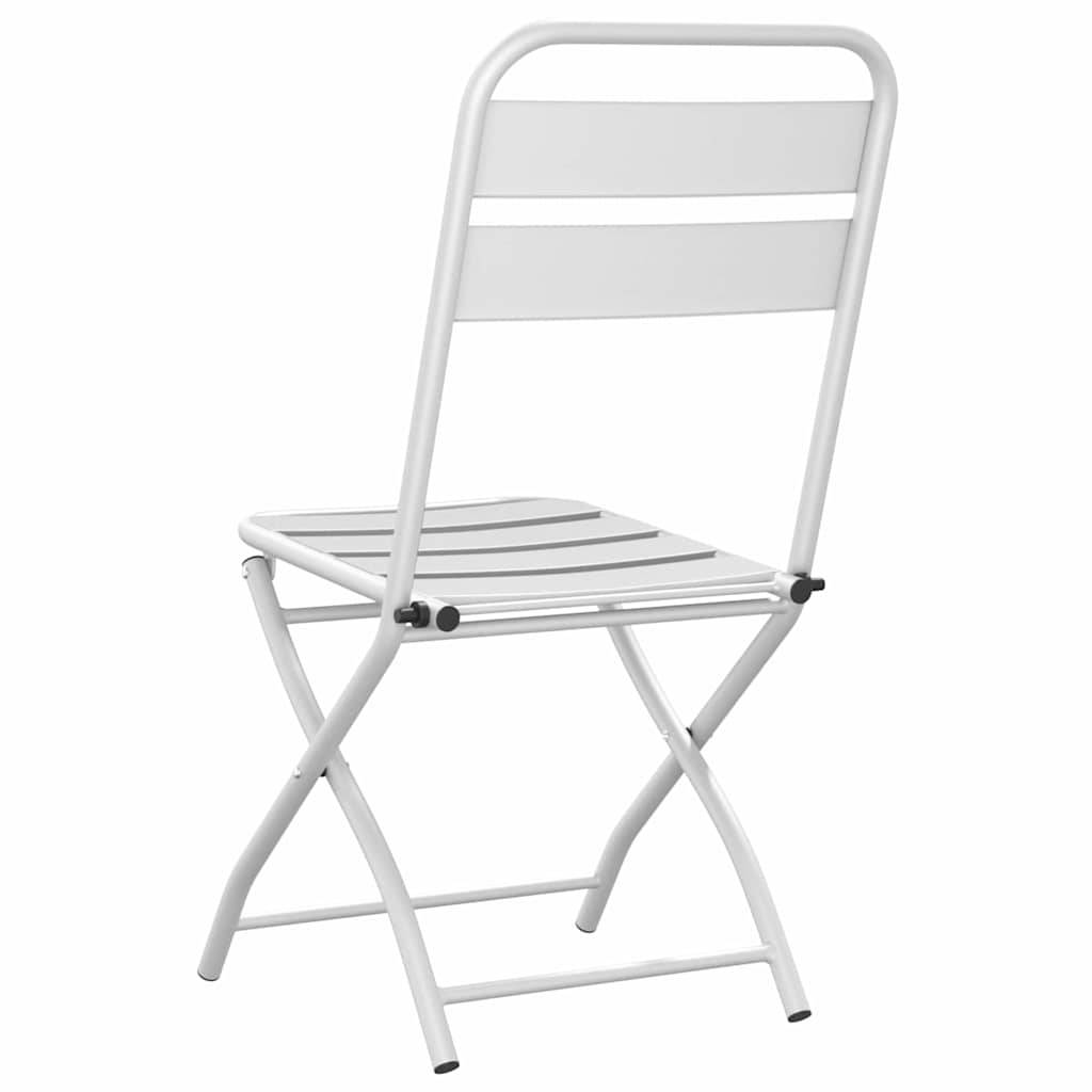 Prolenta Premium - Chaises de jardin acier blanc 42 x 52 x 82 cm - Prolenta premium p368.9 - Image 7