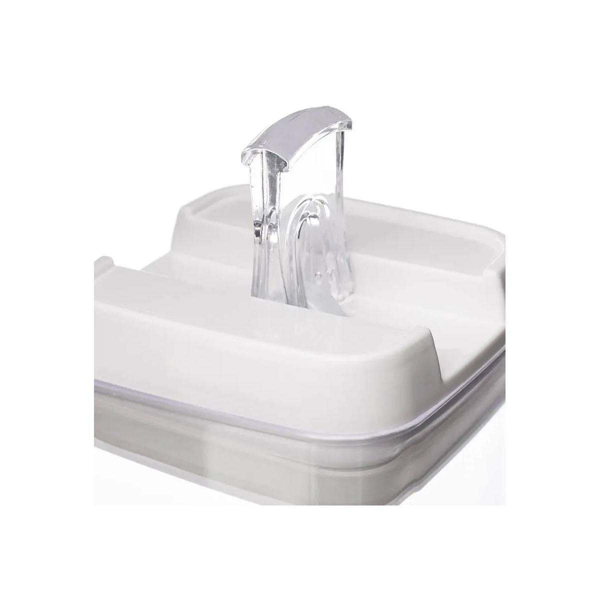 Bocal en Plastique Carré "Oslo" 500mL Transparent - Image 3