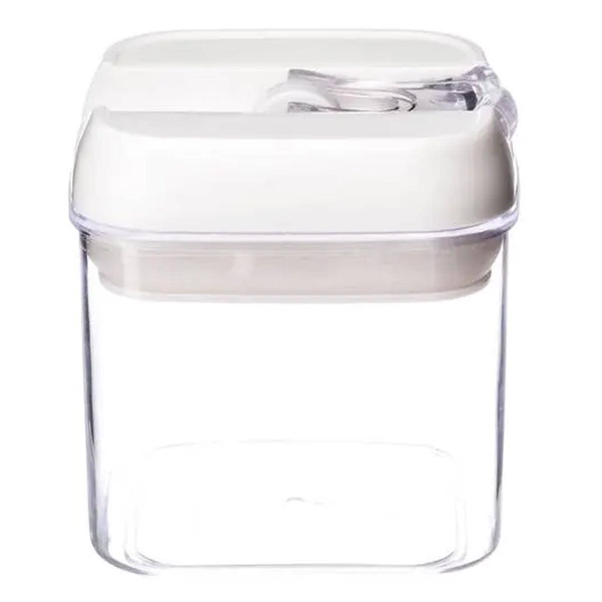 Bocal en Plastique Carré "Oslo" 500mL Transparent - Image 1