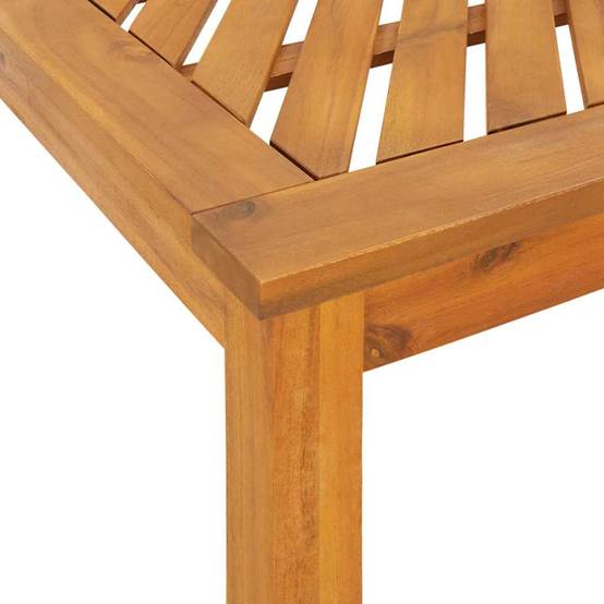 Ensemble de salle à manger jardin bois d'acacia massif huilé marron 150 x 90 x 74 cm (3 pièces), Poids :52.4kg - PANGIVO - Image 8
