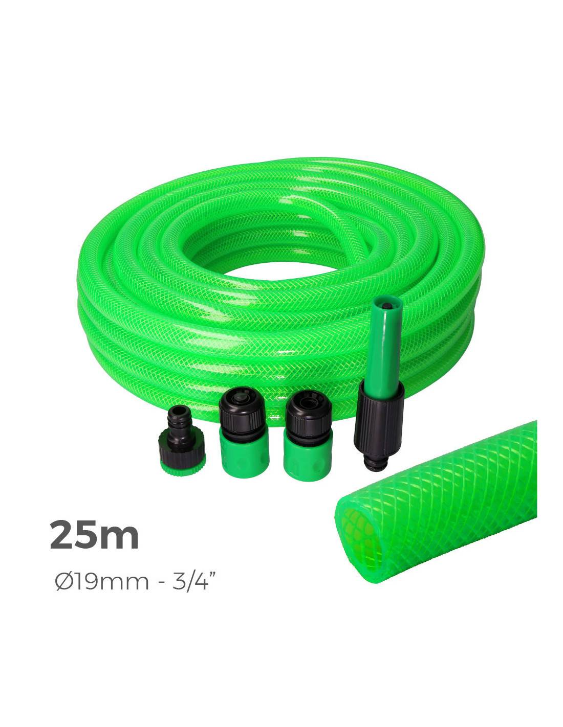 Kit Tuyau Arrosage Anti-torsion 25m Edm Tuyau Anti-torsion 19mm (3/4'') Avec Accessoires - Edm - Image 1
