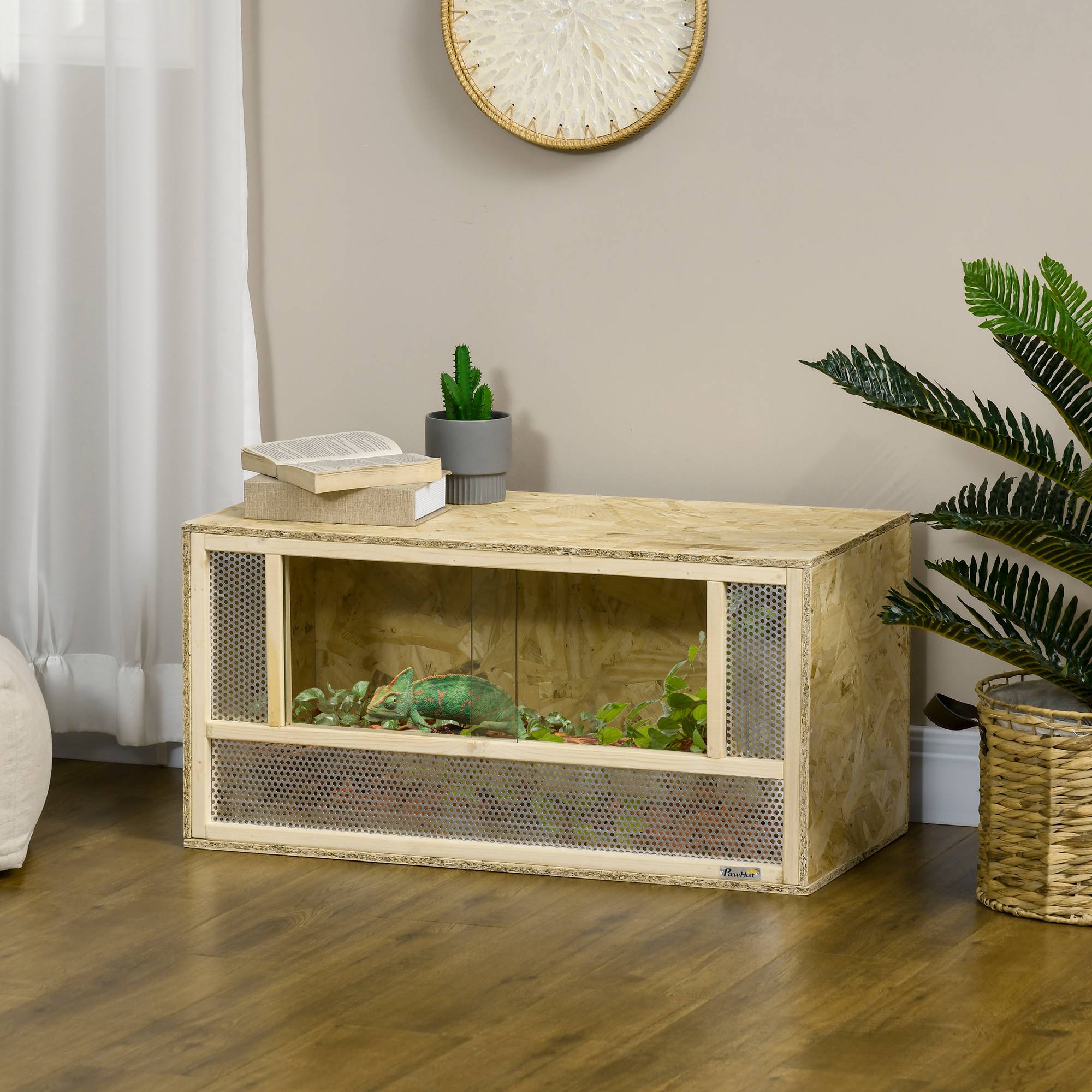 Terrarium bois OSB naturel 80 x 40 x 40 cm - PANGIVO - Image 4