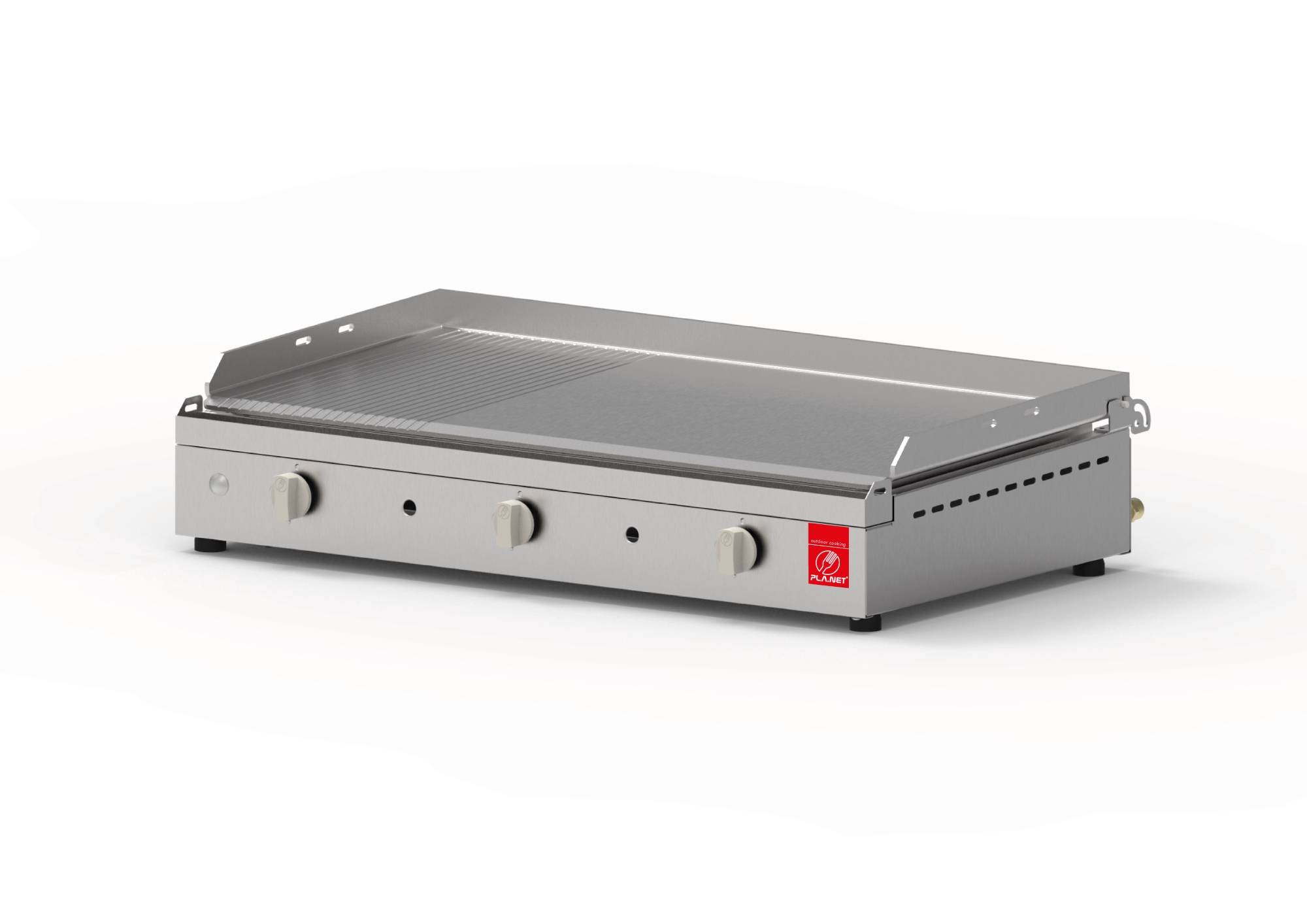 Plancha Planet - Plancha CHEF 80 Lisse Rainurée + Housse PLANET - Image 2