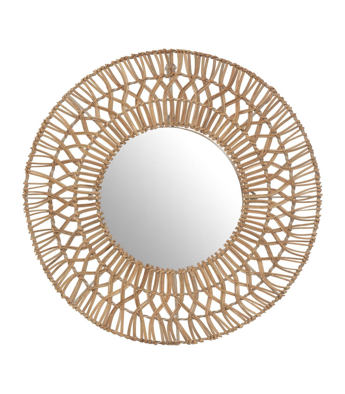 Miroir mural en Rotin D 58 cm - Image 1