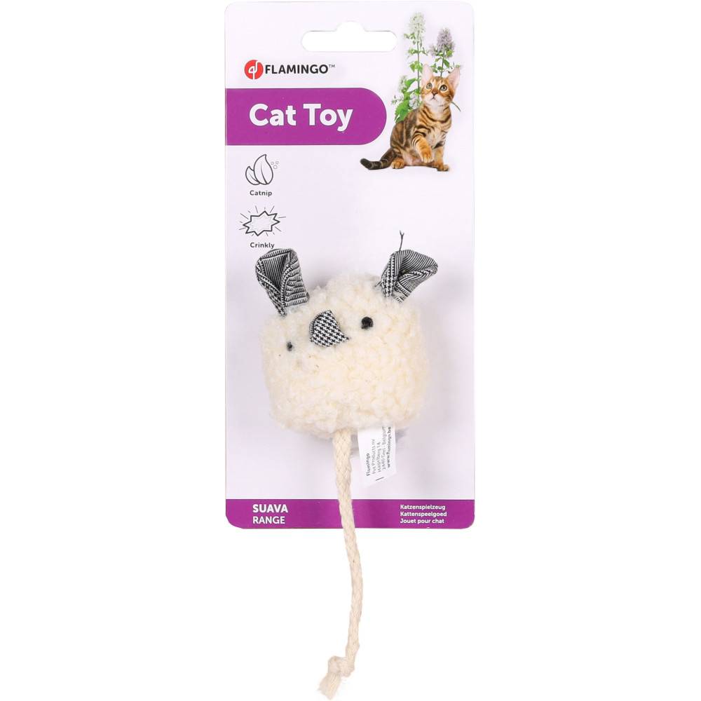 1 souris ronde SUAVA 15 cm  jouet pour chat  couleur aléatoire - Image 7
