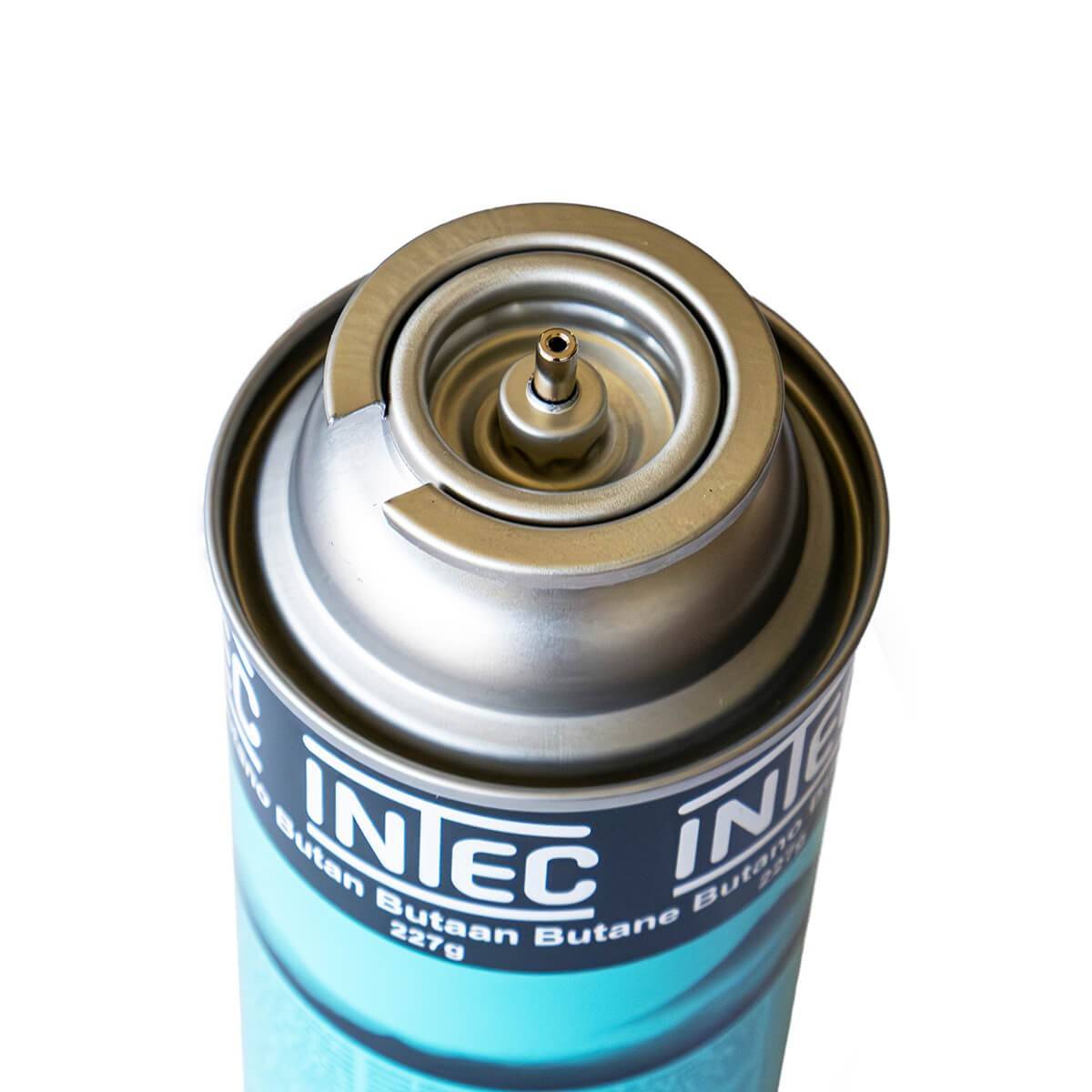 Pack 12 Bouteilles de gaz Butane 250 g Cartouche gaz Camping Compacte Encliquetable Réchaud Désherbeur Barbecue INTEC - Image 4