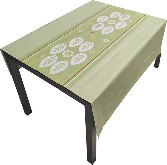 Nappe Composition PVC Base Polyester Anti-taches Mosaïque Hoja Taille 140X140 CM - Image 1
