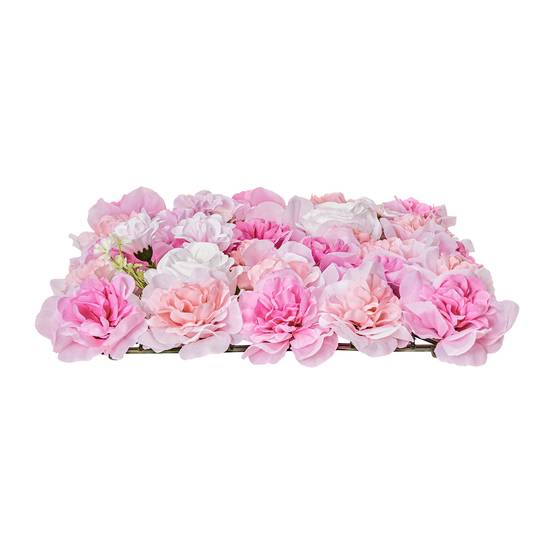 VEVOR Panneau mural décoratif floral 12pcs, 38x38cm, 3D, mariage, rose. - Image 9