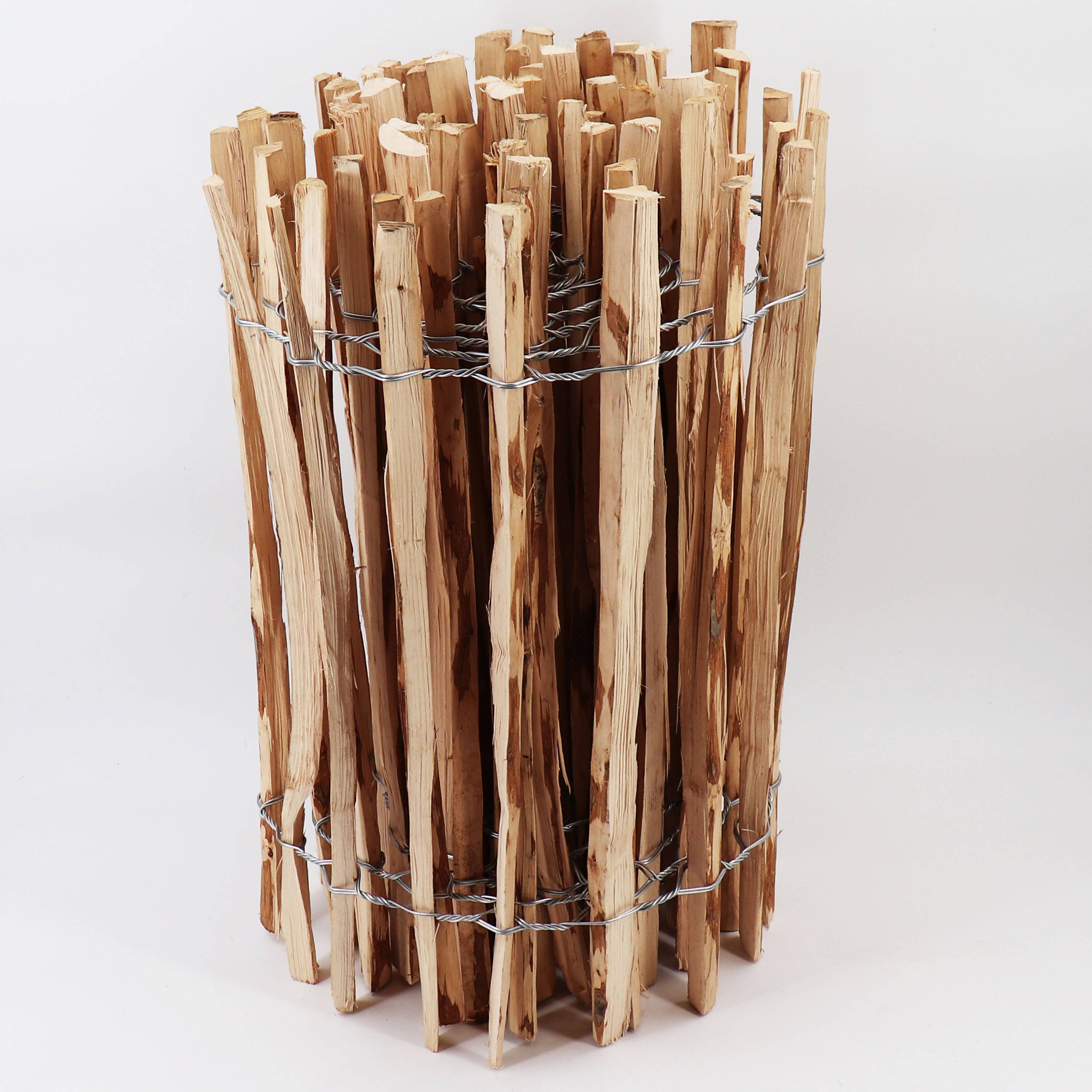 5m Clôture ganivelle 50cm de haut I Clôture en noisetier I Clôture en bois durable avec double harnais métallique I - Image 8