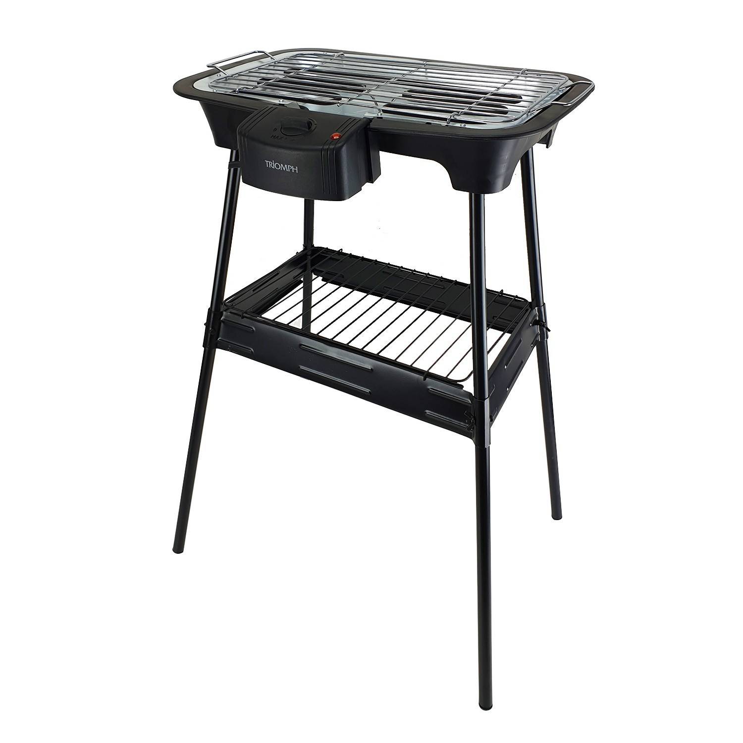 Barbecue électrique sur pieds ou sur Table - Triomph ETF1526 - 2000W - intérieur et extérieur - Image 2