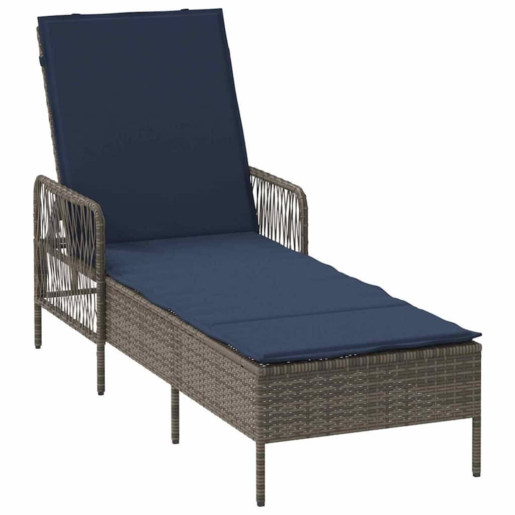 Vidaxl - Transat polyrotin Gris et bleu marine vidaXL 365431 - Image 2