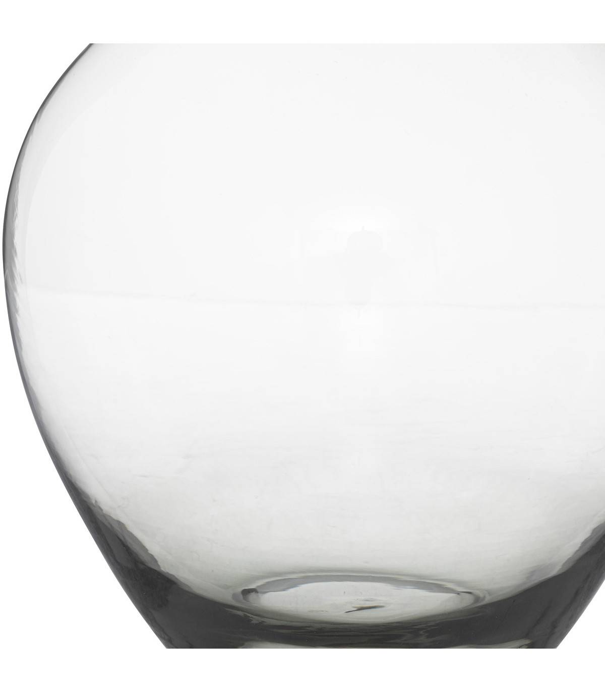 Vase col haut en Verre Gris H 38 cm - Image 2