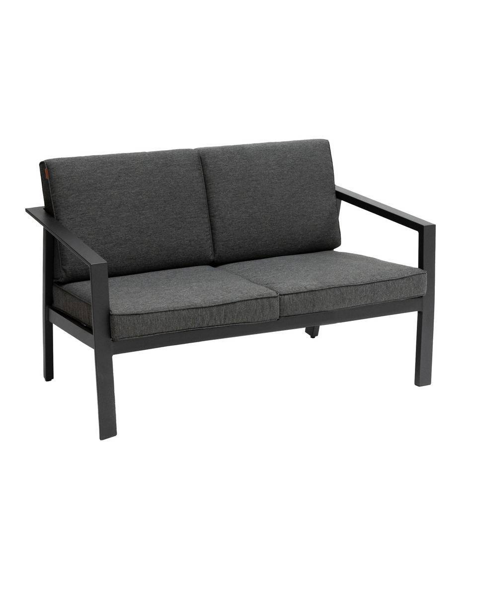 Hesperide - Canapé de jardin "Pavane" graphite en aluminium traité époxy Hespéride - Image 1