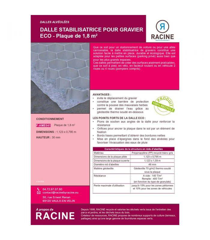 Barrière anti-racines en polypropylène 10x1,8m RACINE F-AME041-10x1.8 - Image 2