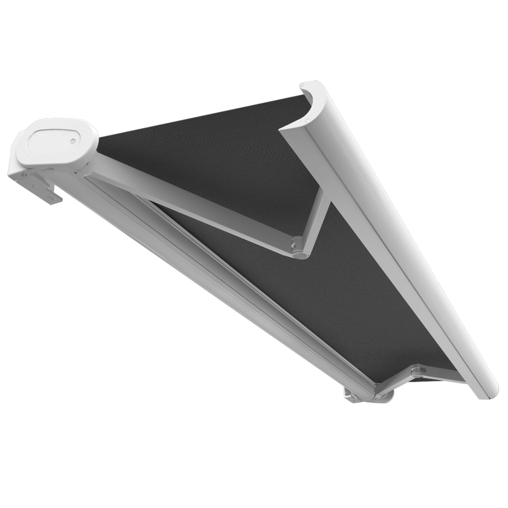 Intersun - Store banne coffre HEVOA 5,00x3,50 M (Manuelle - Blanc - Gris Graphite) - INTERSUN - Image 1