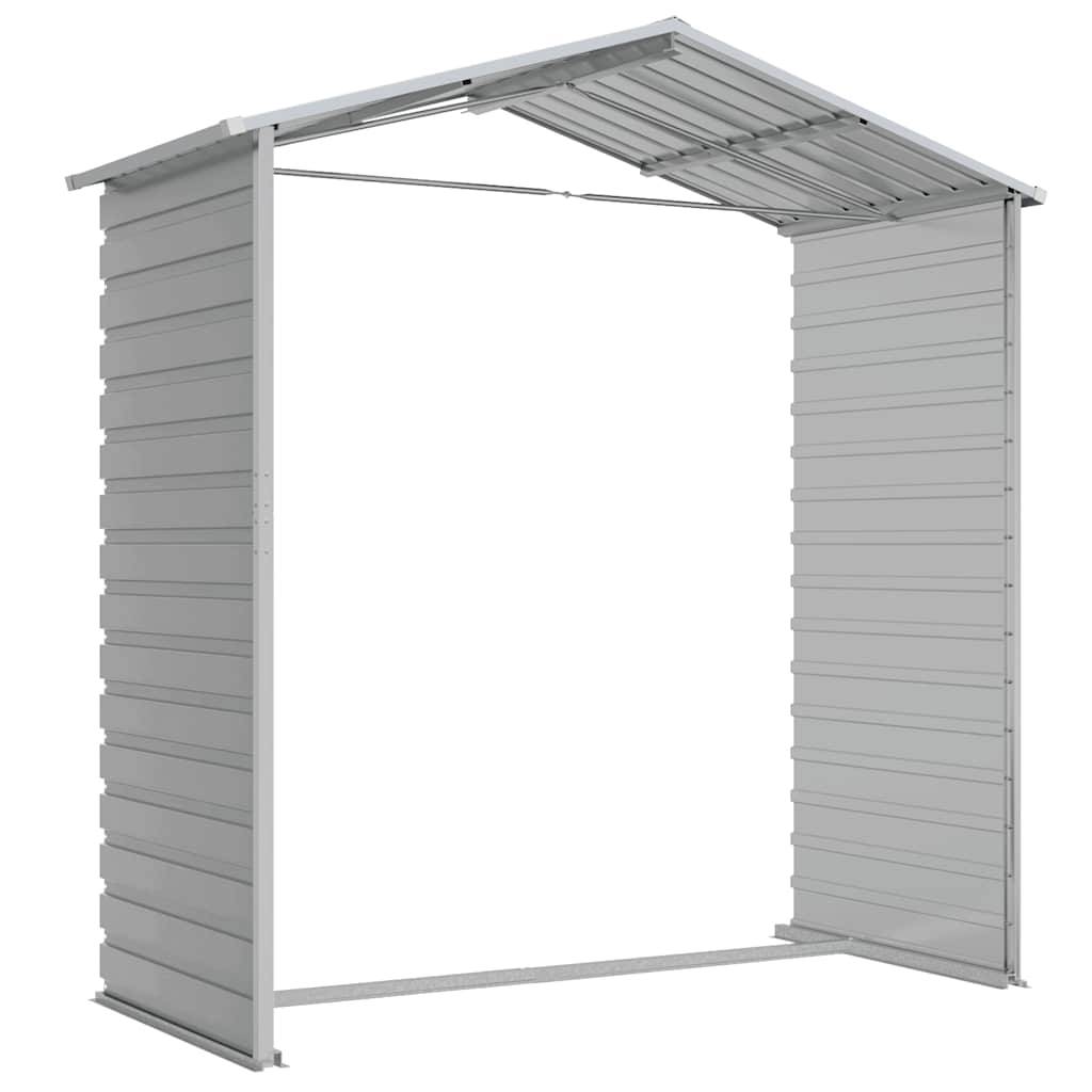 Vidaxl - Abri de jardin gris clair 191x130x198 cm acier galvanisé vidaXL 3188242 - Image 8
