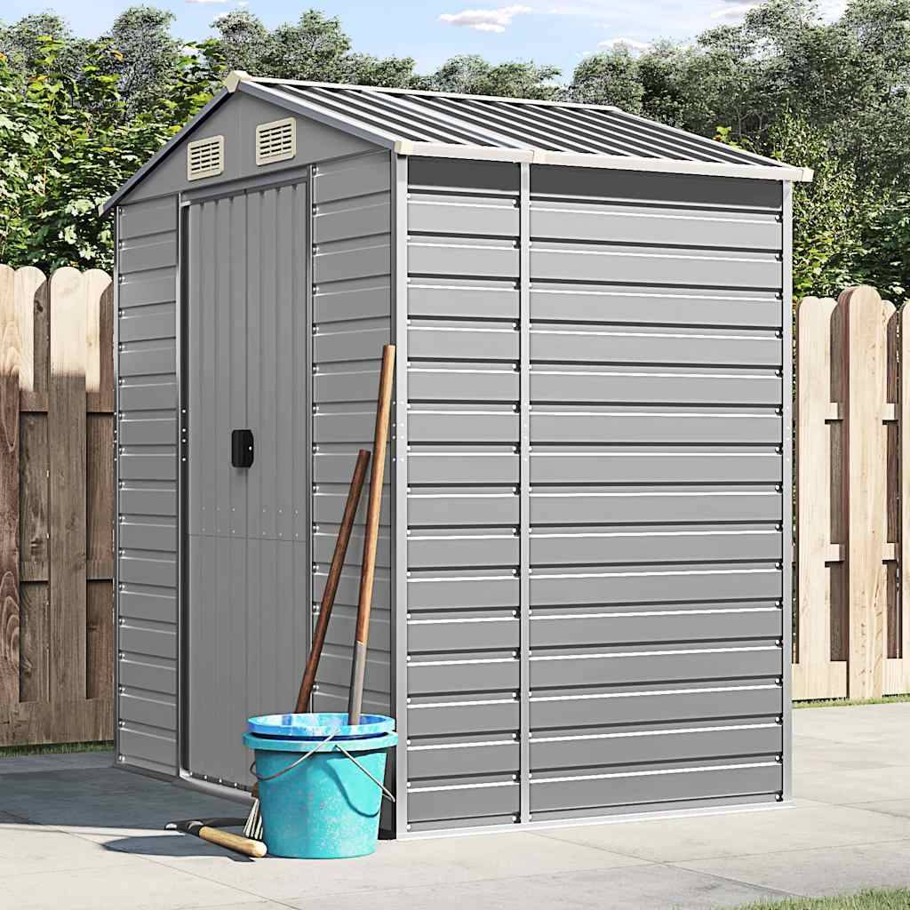 Vidaxl - Abri de jardin gris clair 191x130x198 cm acier galvanisé vidaXL 3188242 - Image 1