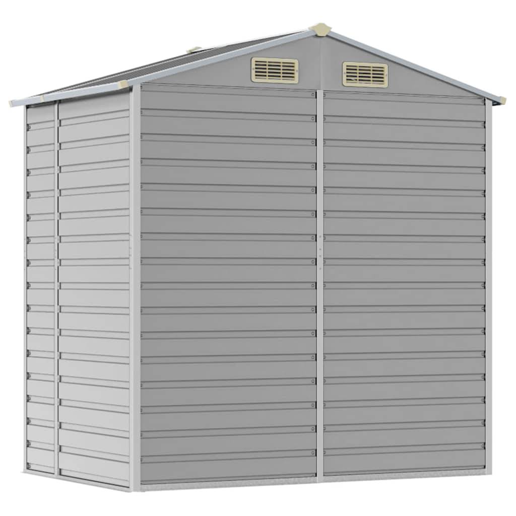 Vidaxl - Abri de jardin gris clair 191x130x198 cm acier galvanisé vidaXL 3188242 - Image 9