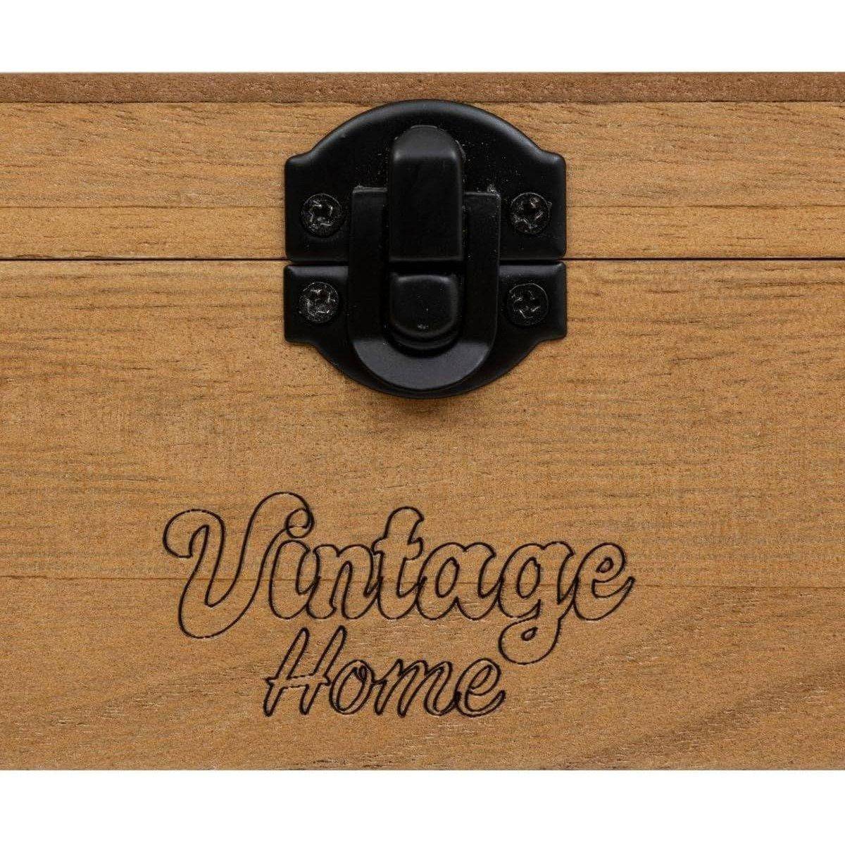 Boîte à Bijoux en Bois "Be Vintage" 25cm Naturel - Image 3