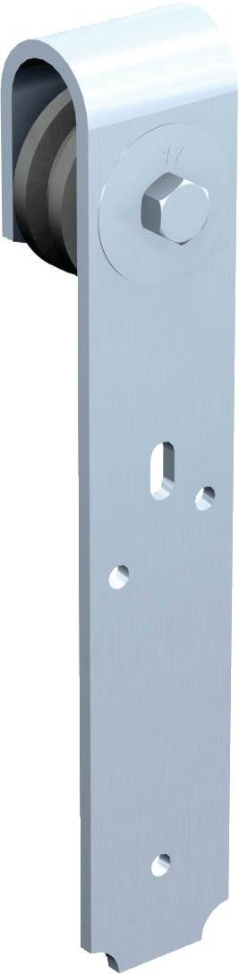 Coulissant sur fer plat à chant pour plat 50x6mm - MANTION - 0017
