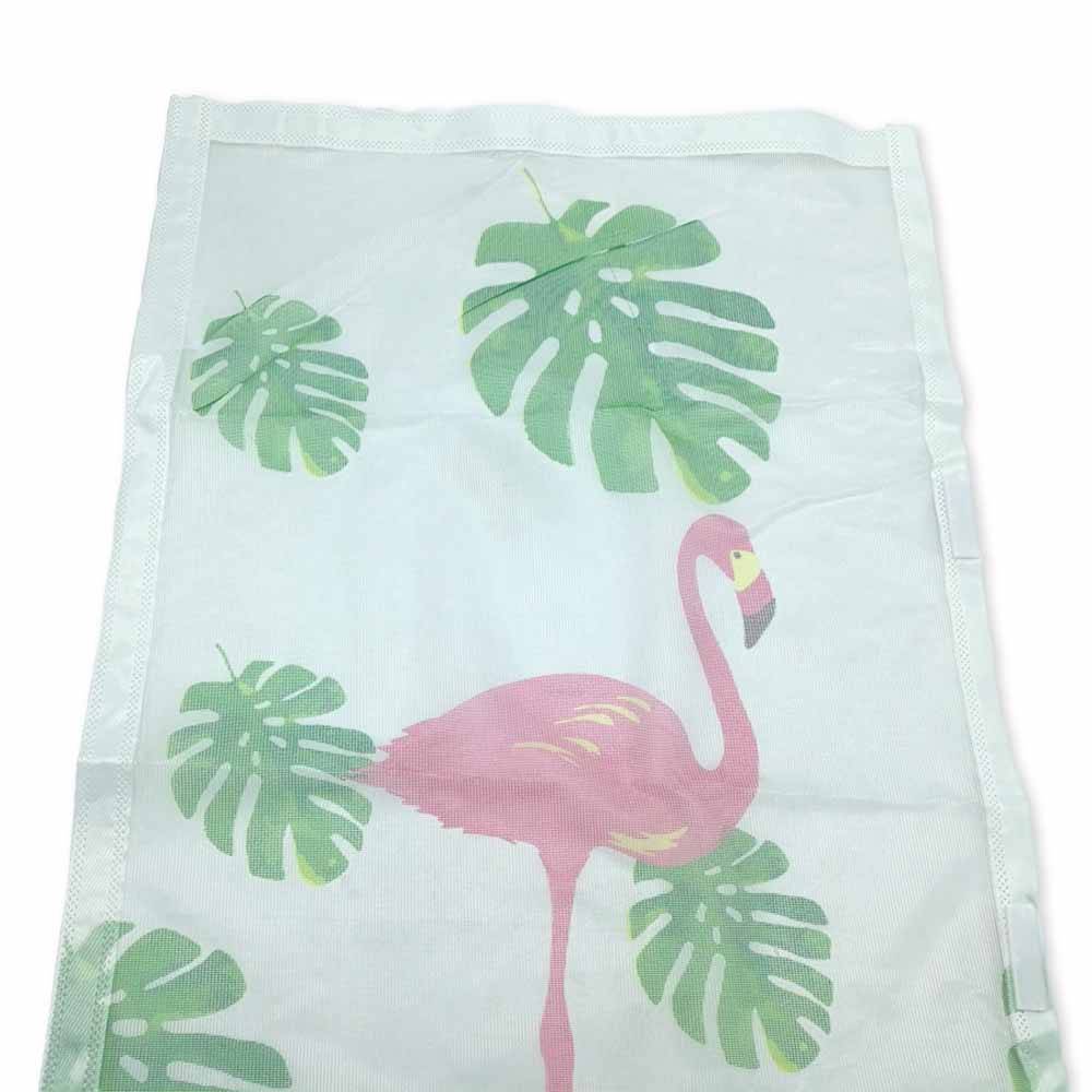Moustiquaire porte coulissante motif flamant rose - Image 4