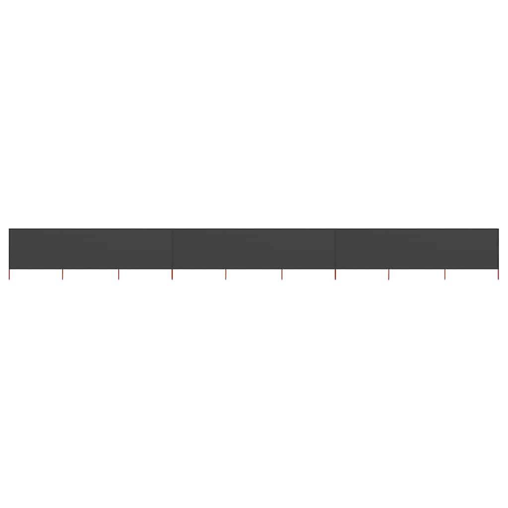 Paravent tissu et bois anthracite 1200 x 1 x 120 cm - PANGIVO