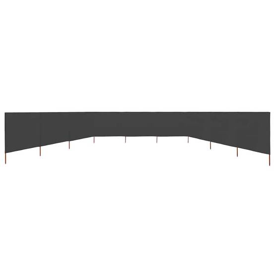 Paravent tissu et bois anthracite 1200 x 1 x 120 cm - PANGIVO - Image 3
